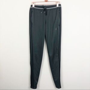 ADIDAS | Gray & Black Drawstring Tapered Pants XS
